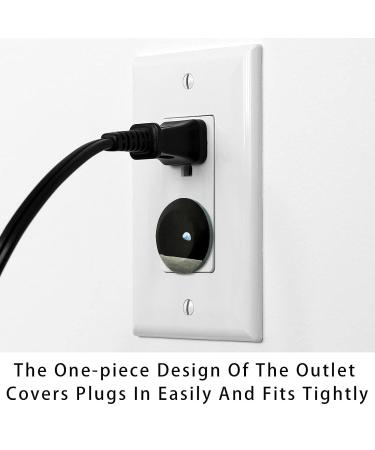 Yidax Outer Space Black Outlet Covers Baby Proofing - 24 Pack Childproof Socket Protectors for Home & Office - Easy Install 1.3x1.3 in - Buy Online on SooperMarket.com