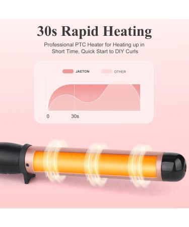 Buy Professional 32mm Hair Curling Wand | Ceramic Curling Iron for Big Curls | Adjustable Temperature & Dual Voltage | Safe & Easy to Use - Buy Online on SooperMarket.com