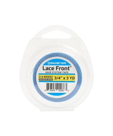 Walker Tape Blue Tape 3/4 inch 3 Yards (108IN) Lace Front Support Tape Roll Adhesive Double Eyelid Tape