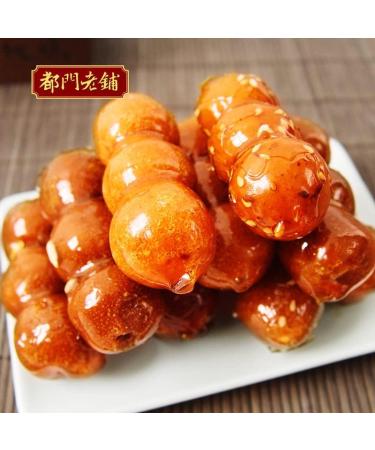 Old Beijing Rock Sugar Gourd 400g/bag Hollow Hawthorn Ball Cake Candied Fruit Delicious Snack Gifts Chinese Special Food dim Sum Dessert Sweet and Sour Fruit Candy (4bags) - Buy Online on SooperMarket.com