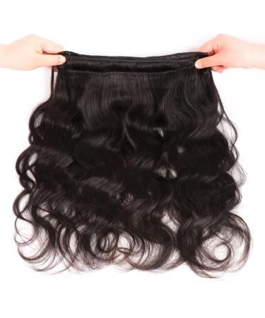 Beauty Queen 10A Brazilian Body Wave Human Hair Bundles - 20 22 24 Inch | 100% Unprocessed Virgin Remy Hair Extensions - Buy Online on SooperMarket.com
