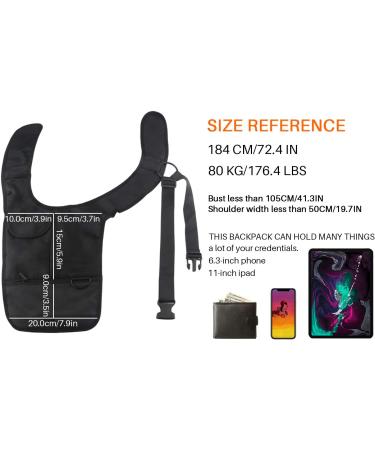 BlueStraw Anti-Thief Underarm Shoulder Bag | Concealed Multi-Purpose Safety Wallet | Right-Handed Men/Women Armpit Storage - Buy Online on SooperMarket.com