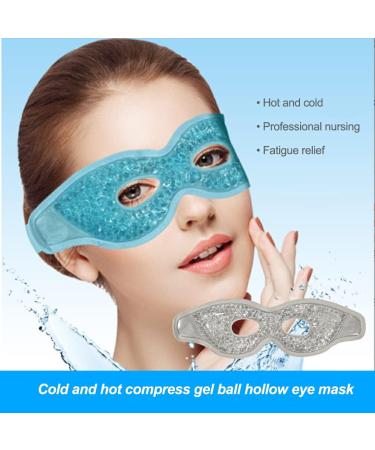 Dajidafu Men Gel Cooling Eye Cover Cold Compress Skin Care Beauty Sleeping Pad Adjustable Headband Pouch Removal Salon Travel Gray - Buy Online on SooperMarket.com