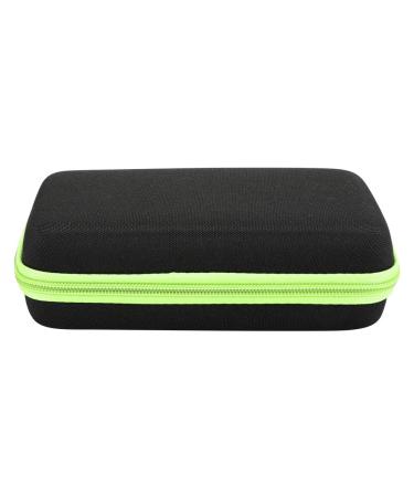 Shaving bag for QP2520/90/70 Nylon TPU Electric Shaver Storage Pocket Men Hair Razor Tool Etui Organizer for QP2520/70 (black green)
