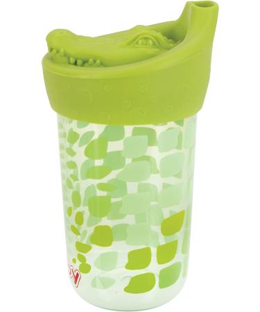 Nuby No Spill 3D Character Sippy Cup 12oz - Alligator Design with Soft Touch Flo Silicone Top - Buy Online on SooperMarket.com