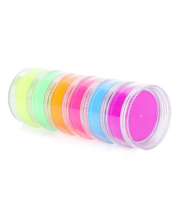 8pcs UV Body Paint Kit - Glow in the Dark Makeup Set for Halloween & Black Light Body Painting - Buy Online on SooperMarket.com