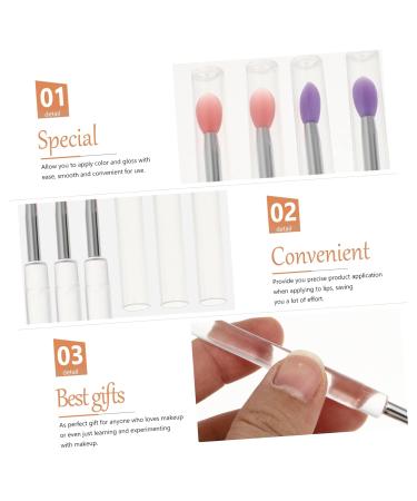 16 Pcs Silicone Lip and Eye Makeup Brush Set | Lipstick Applicator & Lip Mask Tool for Flawless Application - Buy Online on SooperMarket.com