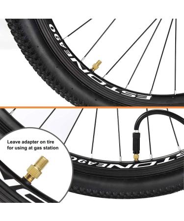 Brass Presta Valve Adapter (5 Pack) - Convert to Schrader, Inflate with Bike Pump/Air Compressor - Buy Online on SooperMarket.com