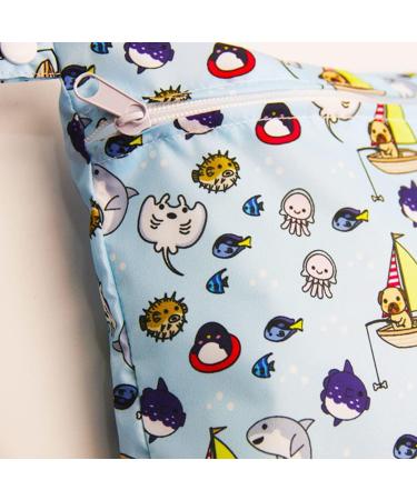 Egurs Waterproof Wetbag - Reusable Diaper & Nappy Bag with Dinosaur Design | International Shipping Available - Buy Online on SooperMarket.com