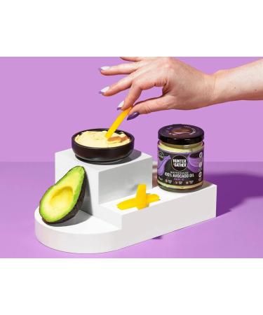 Garlic Avocado Oil Mayonnaise 175g | Hunter & Gather Avocado Mayo with Free Range Egg Yolk | Paleo Keto Sugar Gluten Free | Lemon Zest & Black Pepper | Pack of 1 - Buy Online on SooperMarket.com