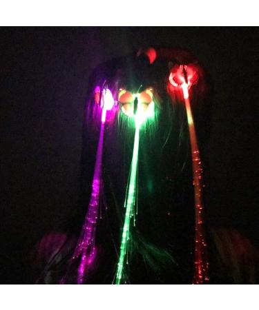 12pcs LED Light Fiber Optic Butterfly Hair Clips for Girls & Women - Party Favors in Assorted Colors - Buy Online on SooperMarket.com