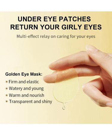 Under Eye Patches - Hydrate Moisturise Nourish& Firm Eye Masks Collagen 24K Gold Eye Patches for Puffy Eyes Dark Circles Bags and Wrinkles 30Pairs Anti-Aging Hyaluronic Acid Gold Eye Pads - Buy Online on SooperMarket.com
