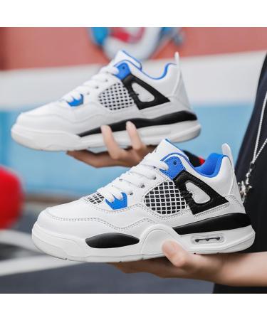 Adoff Basketball Shoes for Kids | Universal Casual Sports Shoes for Boys & Girls | Size 36 EU | Blue & White - Buy Online on SooperMarket.com