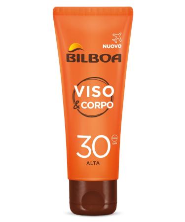Bilboa Face and body cream for the face and body with SPF 30 Travel Size for long-lasting and intensive browning counteracts the sign of aging travel size 75 ml