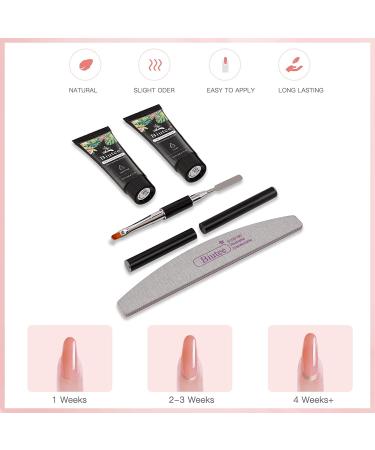 Poly Gel Nail Kit - Crystal Clear Builder Gel for Nail Extensions | DIY Nail Art Set for Beginners - Buy Online on SooperMarket.com