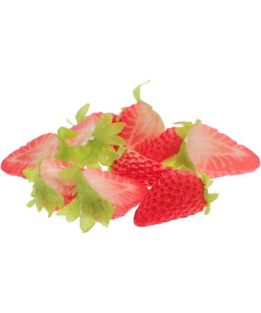 ABOOFAN 20 Pcs Simulated Strawberry Model Home Decor Fruit Artificial Strawberry Model Strawberry Ornament Simulation Strawberry Avocado Faux Strawberries Ornaments Fake Strawberries Pvc As Shownx2pcs 3.80X2.50X1.50CMx2pcs - Buy Online on SooperMarket.com