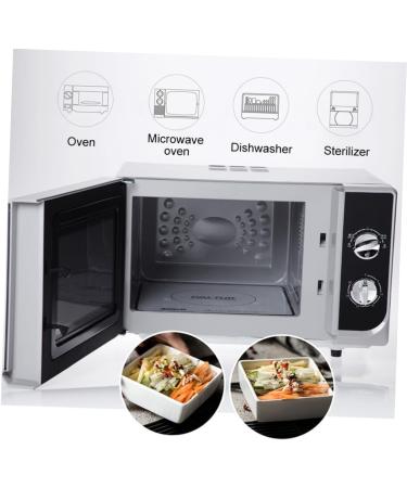 ABOOFAN 2pcs Sauce Dish Dishes Porcelain Saucer Dish Snack Plate Square Seasoning Dish Mini Porcelain Bowls Small Snack Dish Food Seasoning Dish White Ceramics Condiment Platter - Buy Online on SooperMarket.com