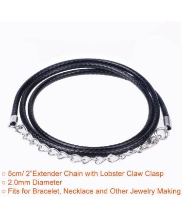 Paxcoo 50Pcs 18 Black Waxed Necklace Cord - 18 Inches - Jewelry Making Supplies - Buy Online on SooperMarket.com