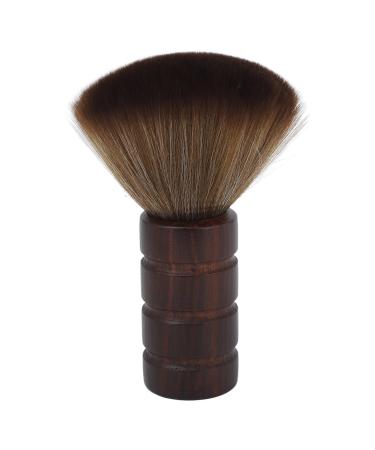 Hair Cutting Neck Dust Brush with Nylon Hair Wooden Handle for Home Salon Barber Dust Cleaning Brush for Face Neck Hair
