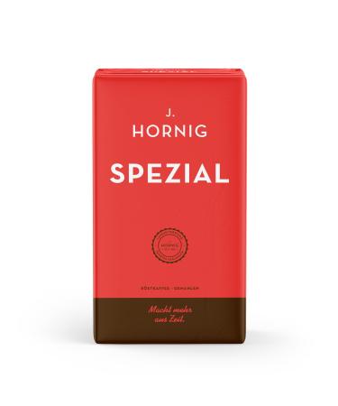 J. Hornig coffee ground special 500g mild aroma & chocolate taste ground coffee for filter coffee Frenchpress and espresso maker special g (1 Pack)