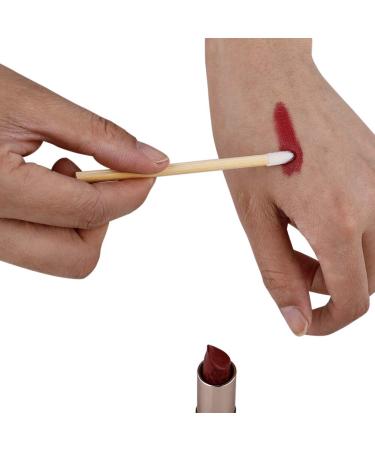 100pcs Disposable Lip Brushes | Eco-Friendly Makeup Applicators with Bamboo Handle - Lint Free Lipstick & Lip Gloss Wands - Buy Online on SooperMarket.com