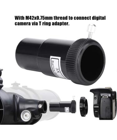 fosa1 3X Barlow Lens 0.96/24.5mm for Astronomical Telescope Eyepieces - M42x0.75mm Thread - Buy Online on SooperMarket.com