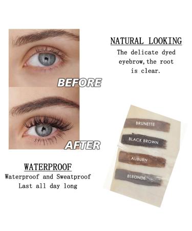 Shop Waterproof Eyebrow Gel - Long-Lasting Semi-Permanent Tinted Makeup & Brush Set in Brunette - Buy Online on SooperMarket.com