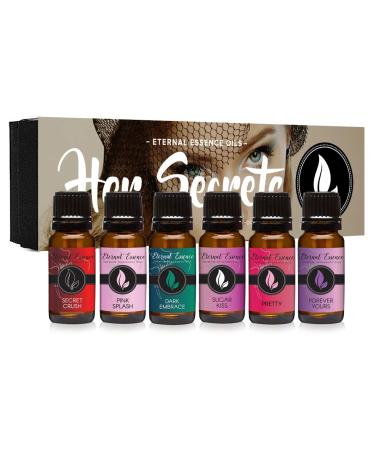 Her Secrets - Gift Set of 6 Premium Fragrance Oils - Eternal Essence Oils