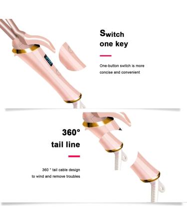 Buy Curling Iron & Wand - Mini Hair Curler with 9mm Ceramic Barrel for Tight Curls - LCD Temperature Display - Ideal for Short & Long Hair - Buy Online on SooperMarket.com