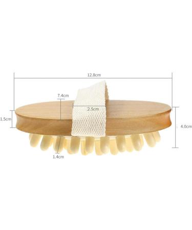 Body Massage Brush - Handheld Natural Wood Scrubber for Smooth Skin & Anti-Cellulite | Best Hair & Muscle Massager - Buy Online on SooperMarket.com