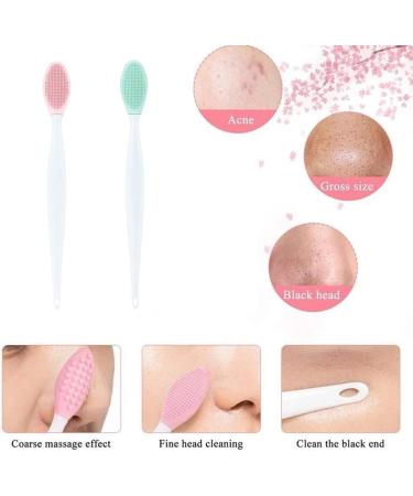 10Pcs Exfoliating Nose Brush Silicone Lip Brush Double-sided Soft Lip Brush Lip Scrub Brush Lip Scrubber Blackhead Brush for Lip Skin Smoothing Cleaning Perfect Makeup Tool Kits - Buy Online on SooperMarket.com