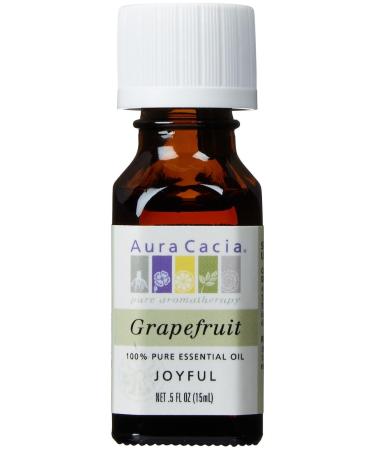 Aura Cacia Pure Essential Oil Grapefruit .5 fl oz (15 ml)