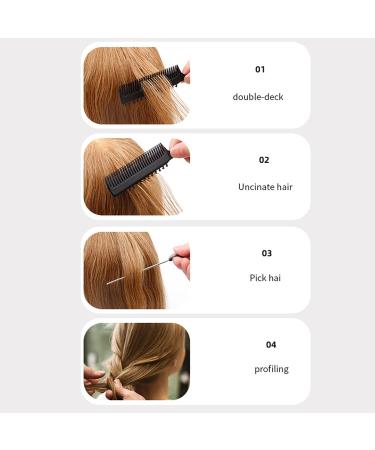 Parting Comb Durable Easy To Grip Lightweight Highlighting Clip Comb for Unisex (Black) - Buy Online on SooperMarket.com