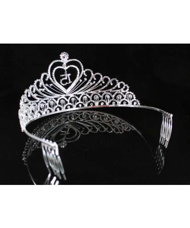 Janefashions Sweet 15 Quinceanera Tiara Crown - Clear White Austrian Rhinestone Princess Headpiece T1756 - Buy Online on SooperMarket.com