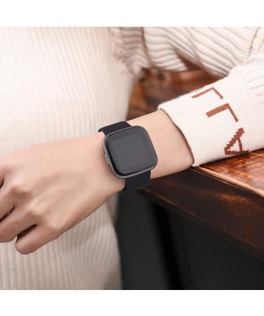3 Pack Silicone Bands Compatible with Fitbit Versa 2 Bands for Women Men  Soft Breathable Sport Replacement Wristbands for Fitbit Versa 2 / Fitbit Versa/Versa Lite/Versa SE Black/Navy Blue/Grey - Buy Online on SooperMarket.com