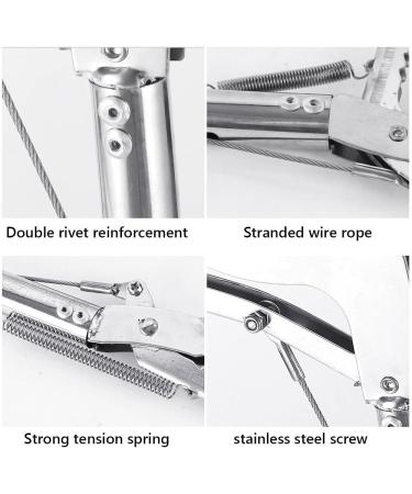 Tianbi Heavy Duty Collapsible Snake Tongs Reptile Eel Grabber Catcher Stick Stainless Steel Garbage Clip Wide Jaw Handling Pliers for Indoor & Outdoor - Buy Online on SooperMarket.com