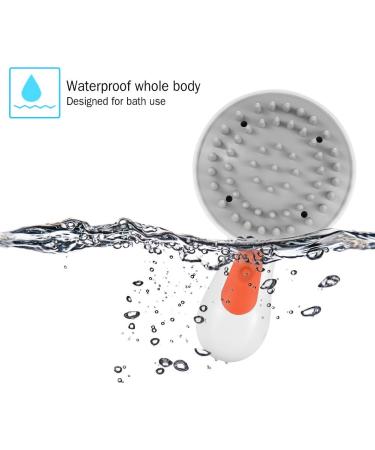 Scalp Massager for Hair Growth Electric Silicone Scalp Exfoliator Manual Shampoo Brush Head Massaging Brush Vibration Scrubber Stress Relieve - Buy Online on SooperMarket.com