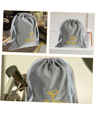 Gogogmee 2pcs Hair Dryer Storage Bag Drawstring Bags Hair Dryer Bag Drawstring Pouch Hair Blow Dryer Bag Hair Blower Bag Drawstring Storage Bag Blow Dryer Pouch Hair Dryer Organizers Bag 35.00X30.00X0.50CM Grey - Buy Online on SooperMarket.com
