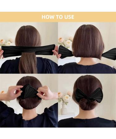 Deft Bun 4-Piece Hair Bun Maker | French Twist Hairstyle Tool | Fashion Hair Bun Wrap for Women and Girls - Buy Online on SooperMarket.com