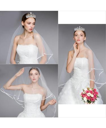 Frcolor Crystal Tiara Crown Rhinestone Wedding Bridal Headband with Veil & Comb - Buy Online on SooperMarket.com