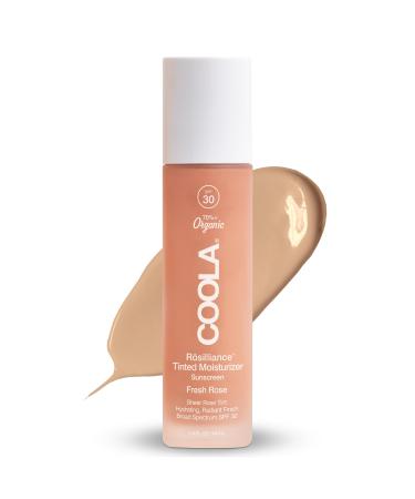 Coola Rosilliance SPF 30 BB+ Mineral Tinted Sunscreen Sheer and Luminous Finish 70 Percent + Organic and Dermatologist Tested 44 ml Fresh Rose