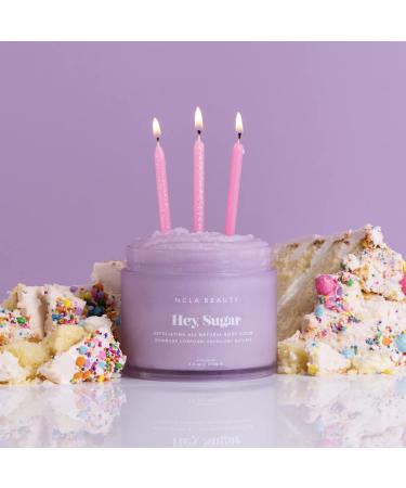 NCLA Hey Sugar Natural Body Scrub - Birthday Cake | Clean, Natural, Non-Toxic Beauty - Buy Online on SooperMarket.com