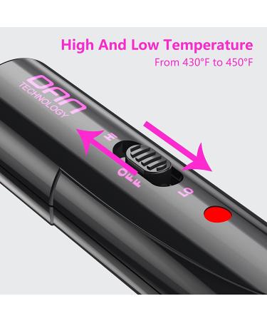 DAN Technology Mini Hot Comb | Dual Voltage Hair Straightener with Fast Heating | Ceramic Electric Straightening Comb for Black Hair | Rose Red - Buy Online on SooperMarket.com