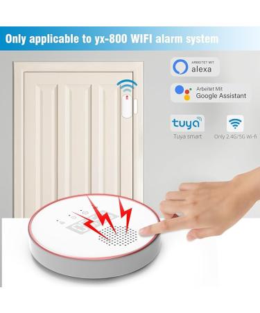 Window & Door Entry Sensor 2 PCS - Protection Compatible with YISEELE WiFi Home Security System (Work with YX-800) - Buy Online on SooperMarket.com