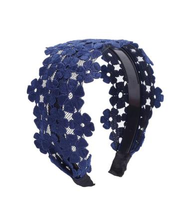 FZBNSRKO 5 Pcs Wide Lace Headband for Women and Girls - Non-Slip Floral Lace Headbands in Random Colors - Buy Online on SooperMarket.com