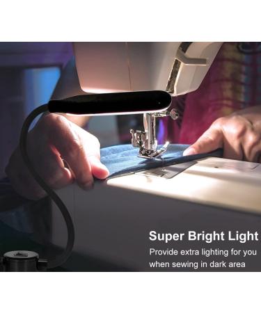 HengBo LED Sewing Machine Light - 6000K Daylight, Magnetic, Flexible Gooseneck for Sewing Machine, Workbench, Lathe, Drill Presses, 3D Printer - Buy Online on SooperMarket.com