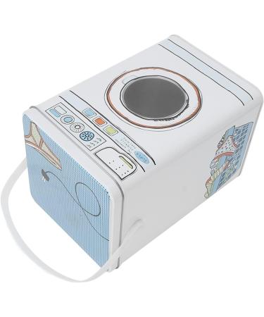 NOVAZEN Metal Laundry Detergent Canister Container Washing Machine Shape Laundry Powder Bin with Large Capacity for Pods Tablets Capsules Powder Detergent - Buy Online on SooperMarket.com