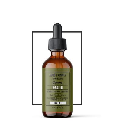 Softening Beard Oil Strengthens and Conditions Beards Blend of Natural Oils 2 oz (Tea Tree)