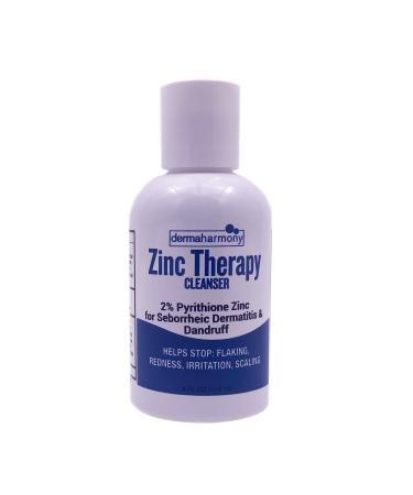 Dermaharmony 2% Pyrithione Zinc (ZnP) Liquid Cleanser (non-soap) Wash (4 Fl Oz Bottle)
