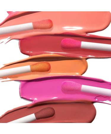 AOOWU Tinted Plumping Lip Oil | Long-Lasting Hydrating Lip Gloss - Raspberry Red - Buy Online on SooperMarket.com